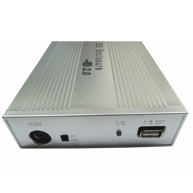 3.5 IDE HDD enclosure Support HDD up to 1.5TB with 12V 5V 2A big AC Adapter 